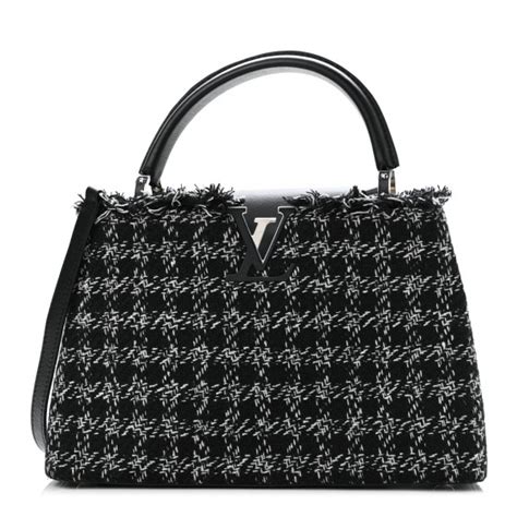 lv capucines tweed.